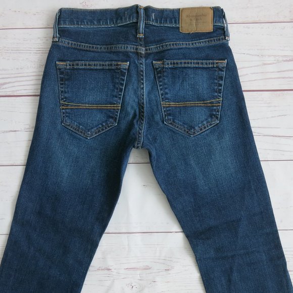 Abercrombie & Fitch Stretch Skinny Straight Leg Denim Jeans - Size 26 - Picture 4 of 6